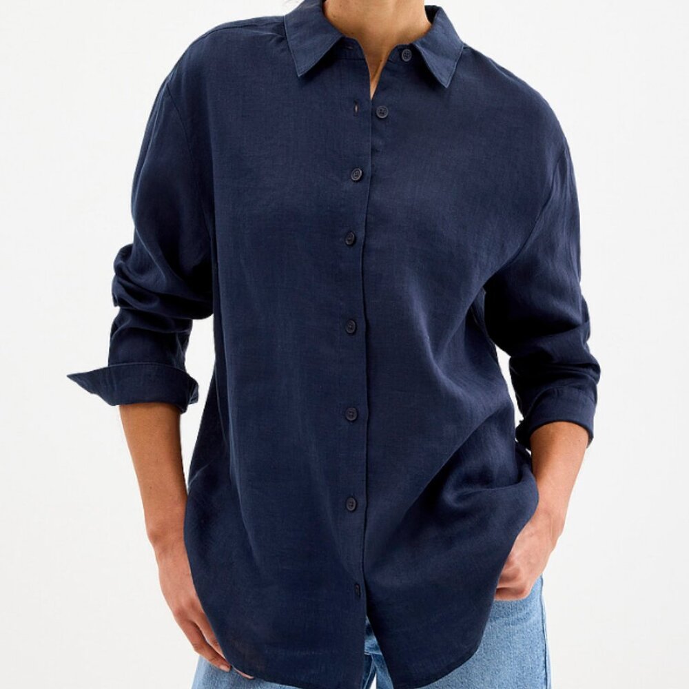 Simons - Contemporaine by Simons - Oversized pure linen shirt